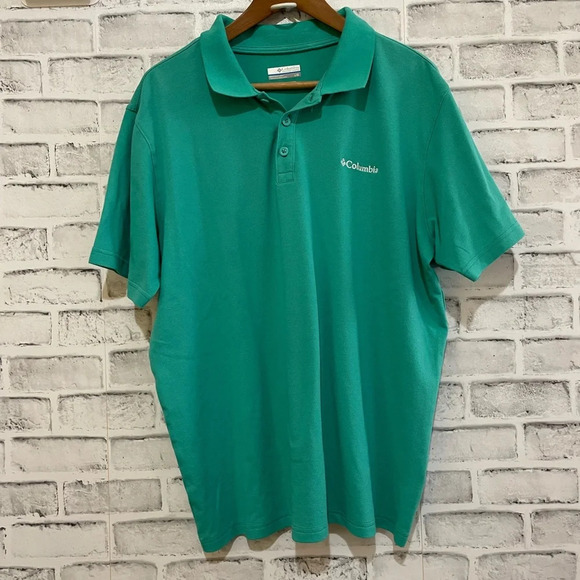 Columbia Other - Men’s Columbia green active fit casual golf polo shirt, Size Large